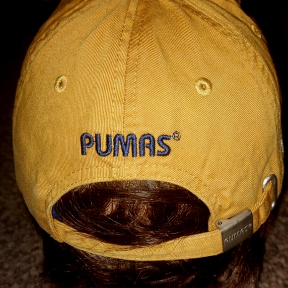 Pumas Unam Soccer Team Distressed Strapback Hat Cap OS - Picture 6 of 12